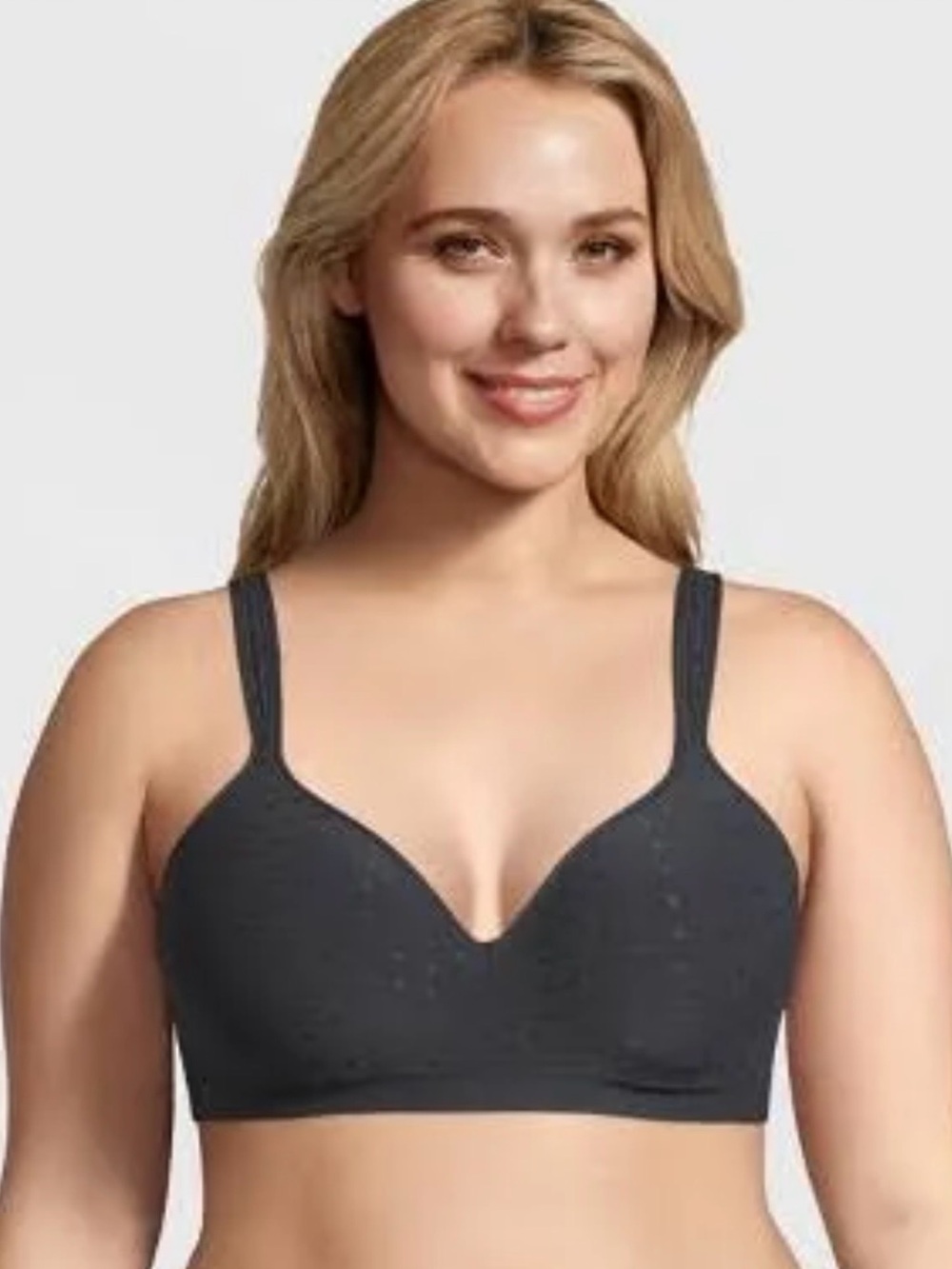 Beauty by Bali Wireless Everyday Comfort Bra — Women Intimates 36D-NWT black dot